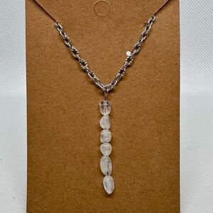 Rainbow moonstone necklace handmade